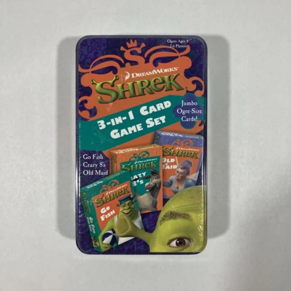 DreamWorks Shrek 3-in-1 Card Game Set - Green, Purple & Orange